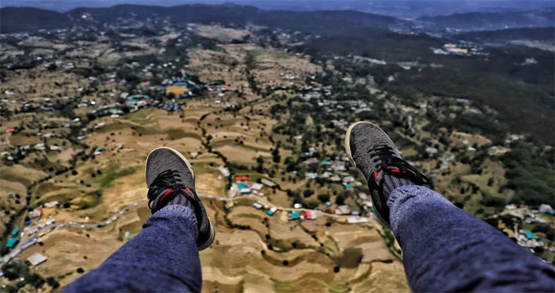 Paragliding in Pokhara, Nepal Image