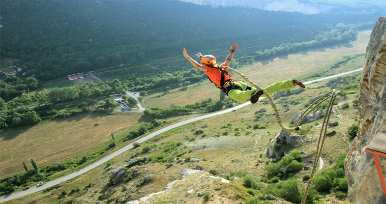 Adventrous Bunjee Jumping, Pokhara Image