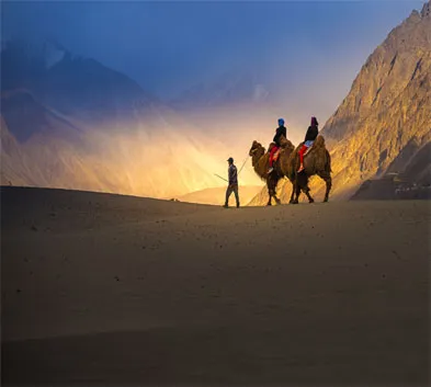Ladakh with beautiful Nubra Valley