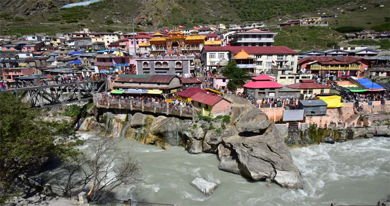 Rive from Badrinath Temple, Uttrakhand